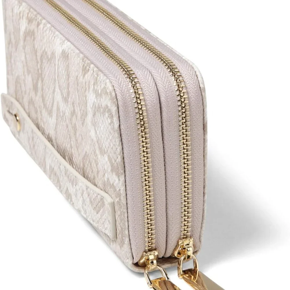 Women's PU Leather Phone Clutch Wallet RFID Blocking Multi-Card Organizer